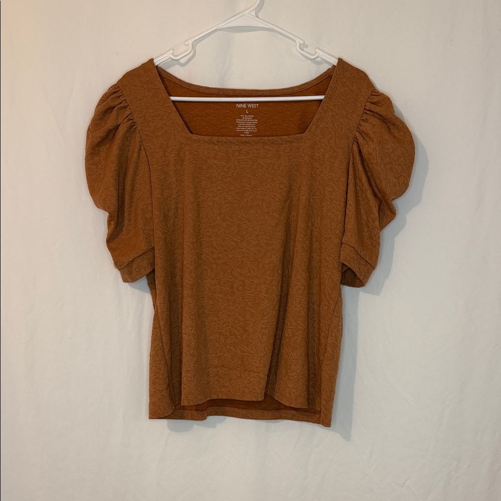 Nine West Women's Puff Sleeve Blouse